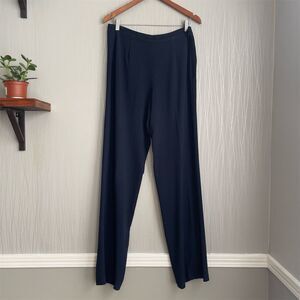 St. John Collection Navy Wide Leg Pants